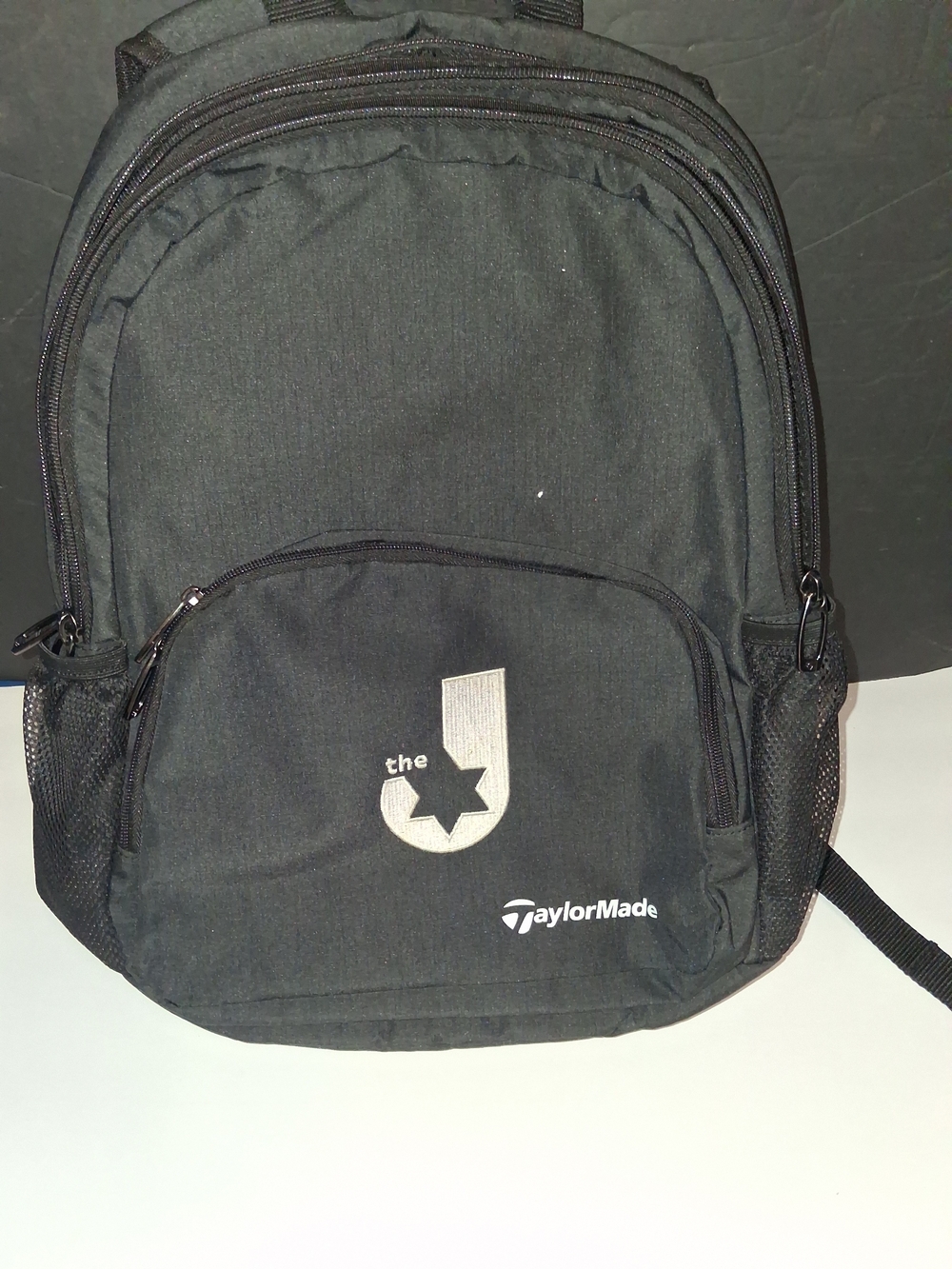 TaylorMade Black Backpack with 'the J' Logo